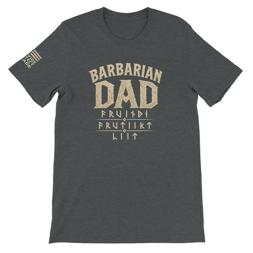 American Viking Dad Shirt, Norse Warrior Raven Graphic Tee