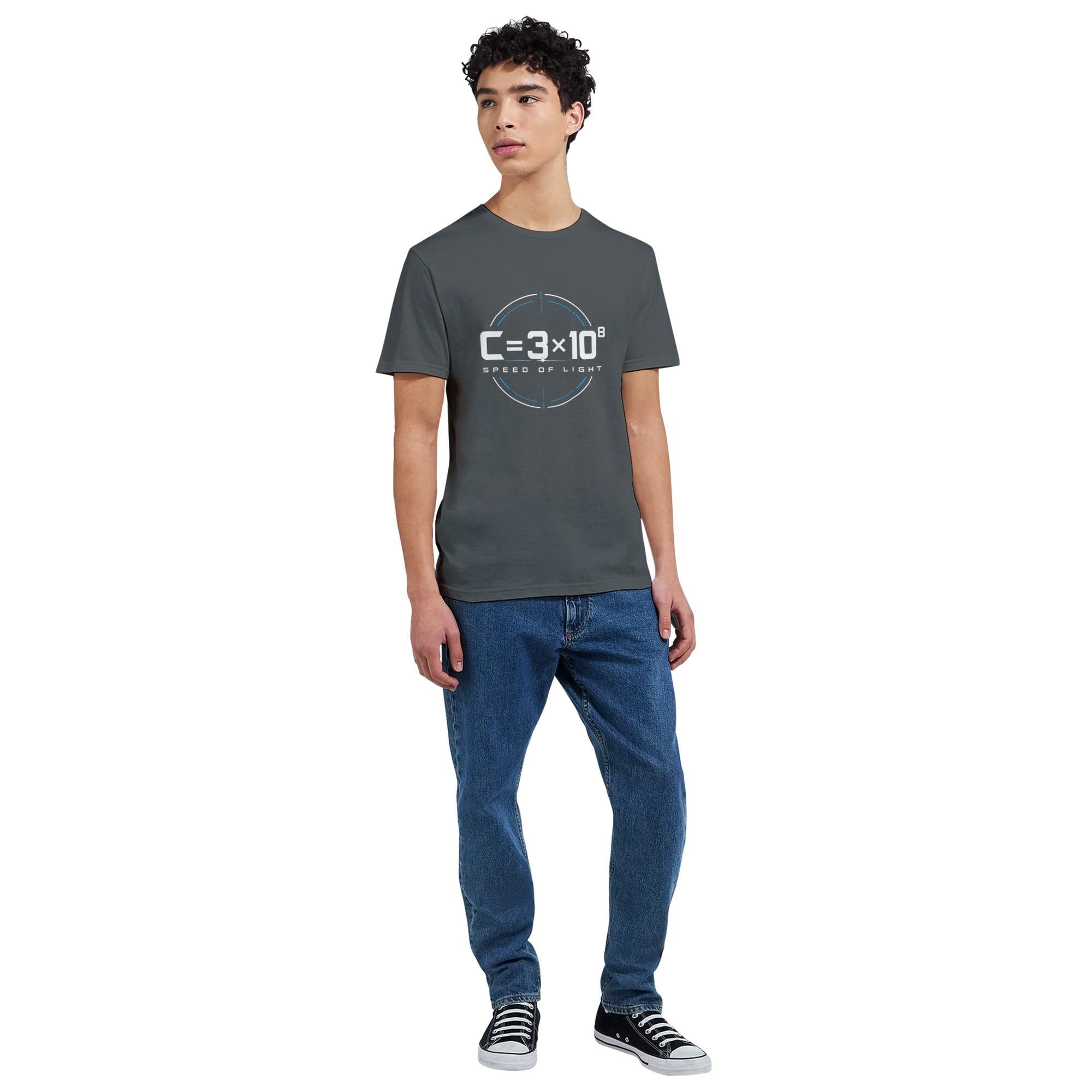 Speed of Light Formula T-Shirt, Physics Equation Tee, Science Nerd Apparel