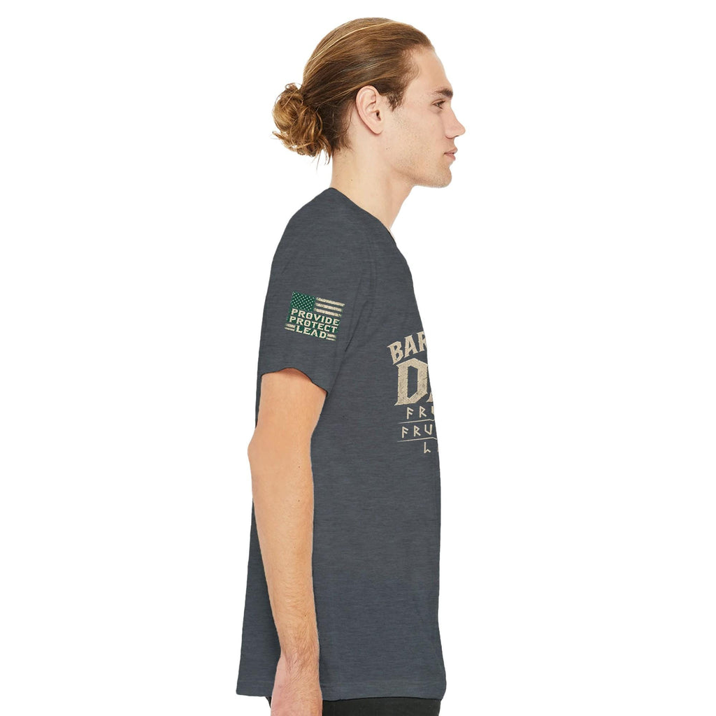 American Viking Dad Shirt, Norse Warrior Raven Graphic Tee