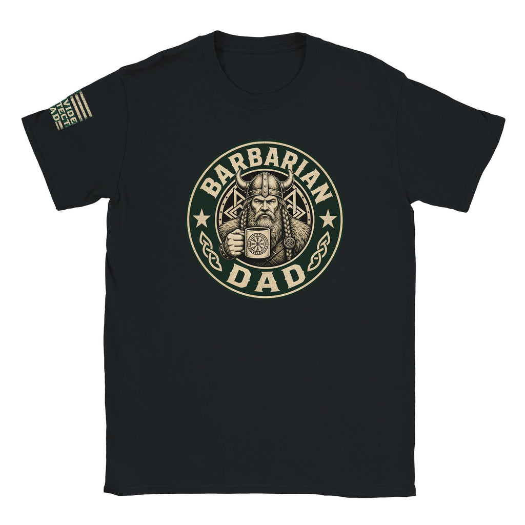 Barbarian Dad Starbucks Style T-Shirt – Coffee Lover Graphic Tee