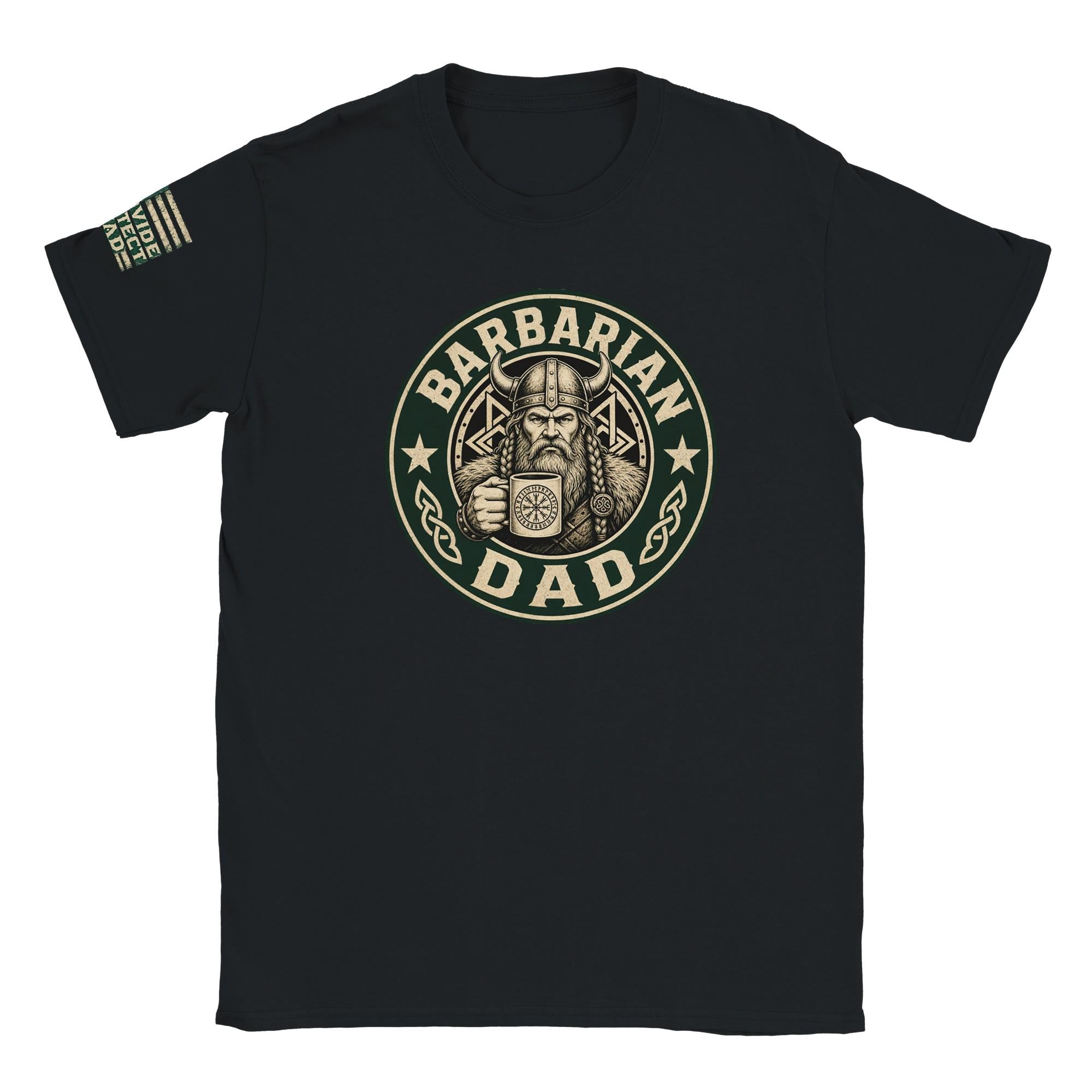 Barbarian Dad Starbucks Style T-Shirt – Coffee Lover Graphic Tee