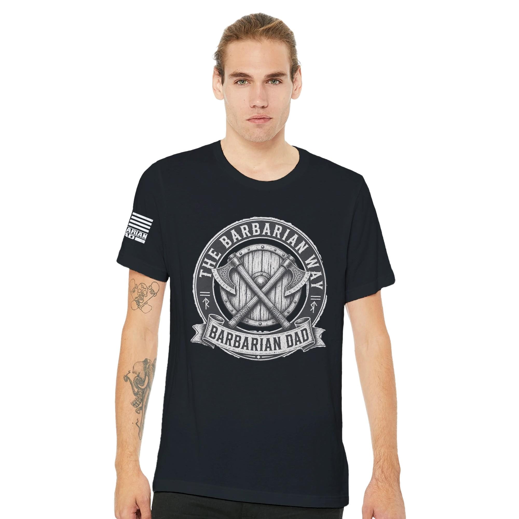 The Barbarian Way T-Shirt | Viking Inspired Men's Warrior Tee | Strength Honor Discipline
