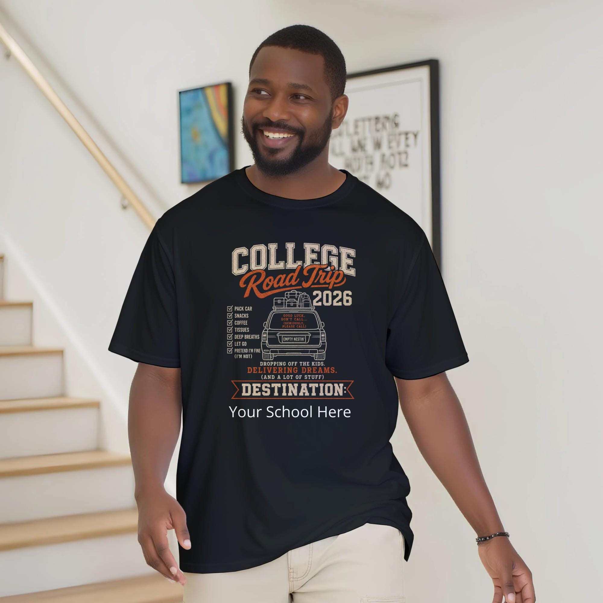 College Road Trip 2026 T-Shirt, Parent Move-In Day Tee, Dorm Adventure Apparel