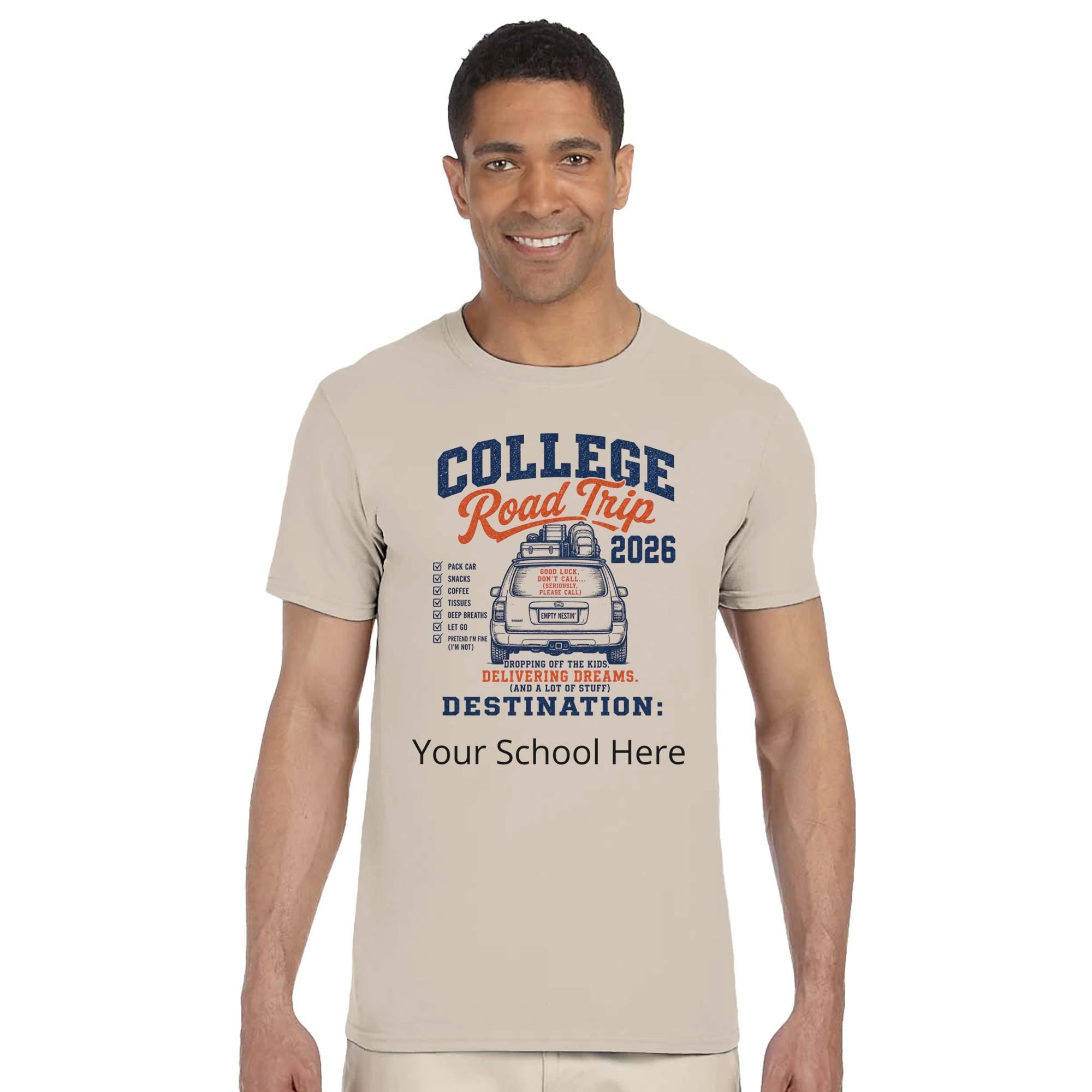 College Road Trip 2026 T-Shirt, Parent Move-In Day Tee, Dorm Adventure Apparel