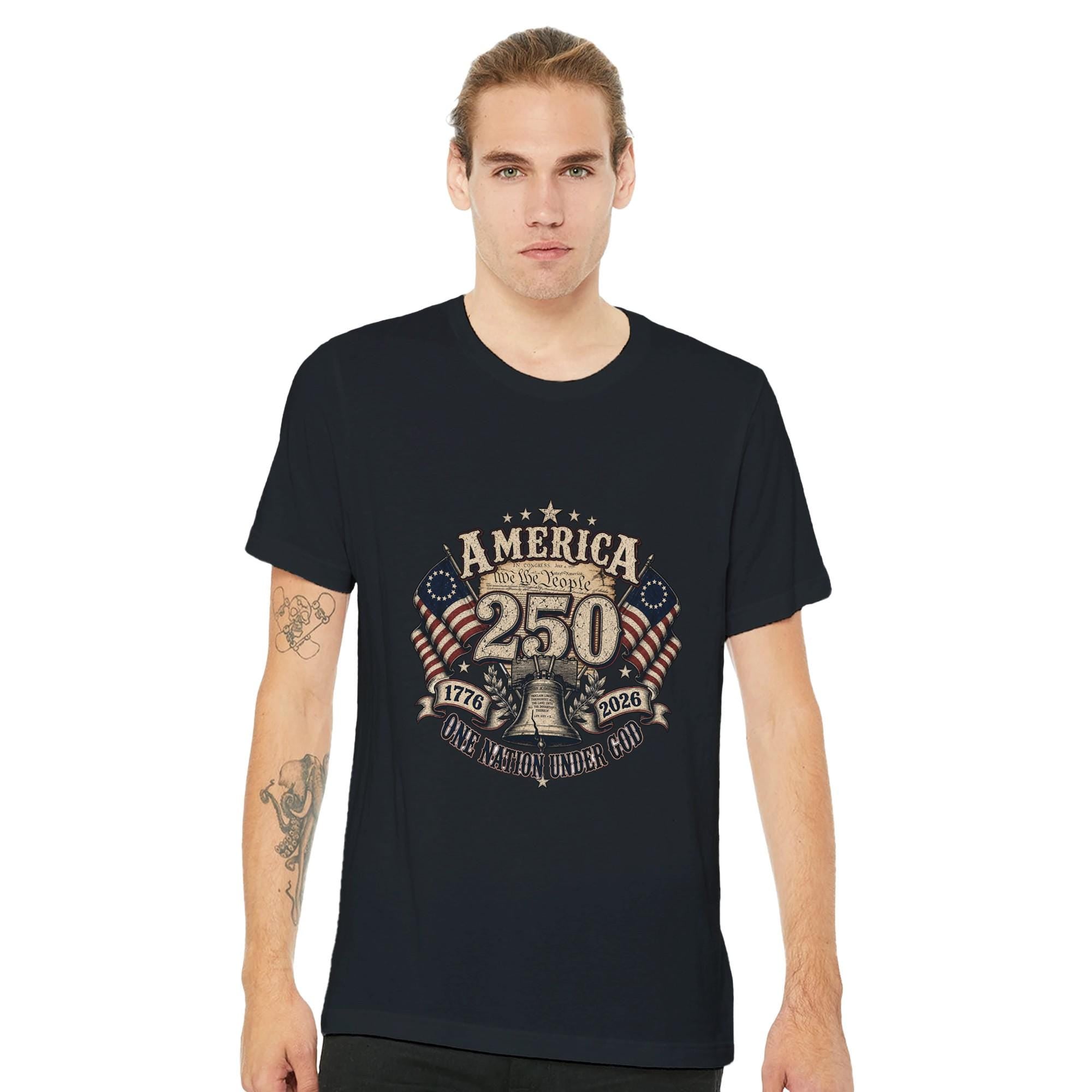 America 250 Years | One Nation Under God | Patriotic 1776-2026 T-Shirt