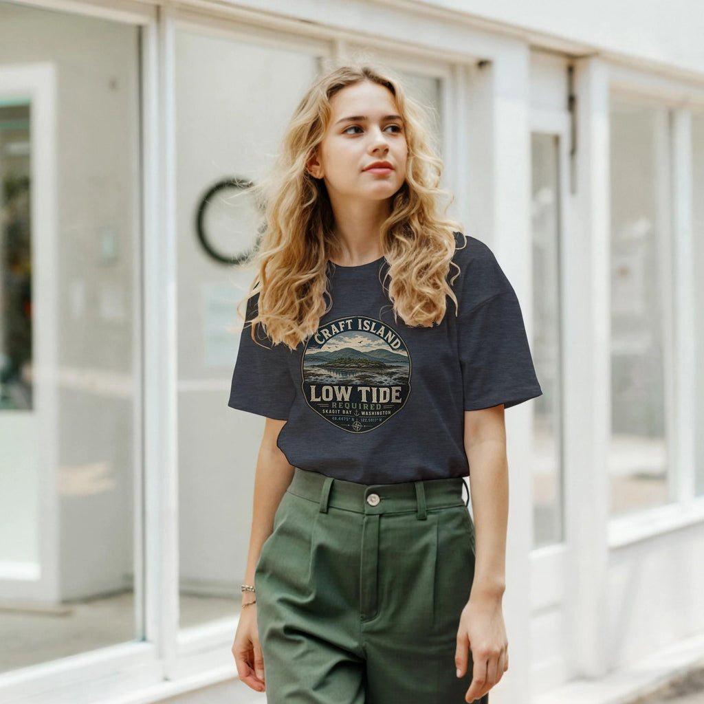 Craft Island Skagit Bay T-Shirt: Low Tide PNW Nature Apparel
