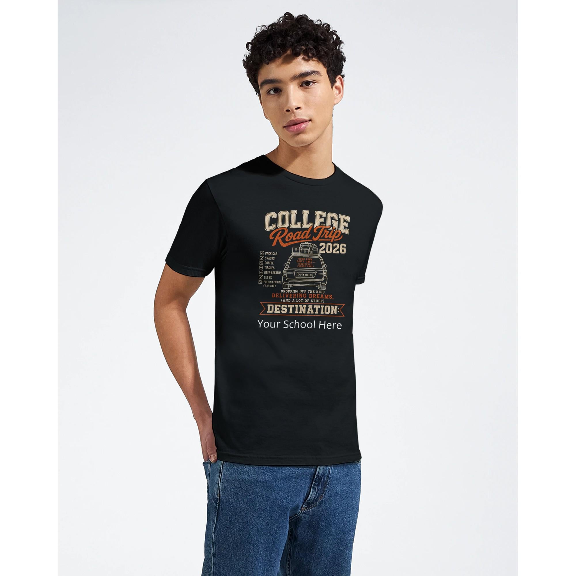 College Road Trip 2026 T-Shirt, Parent Move-In Day Tee, Dorm Adventure Apparel