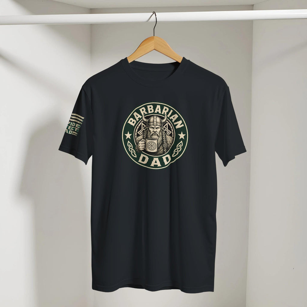 Barbarian Dad Starbucks Style T-Shirt – Coffee Lover Graphic Tee