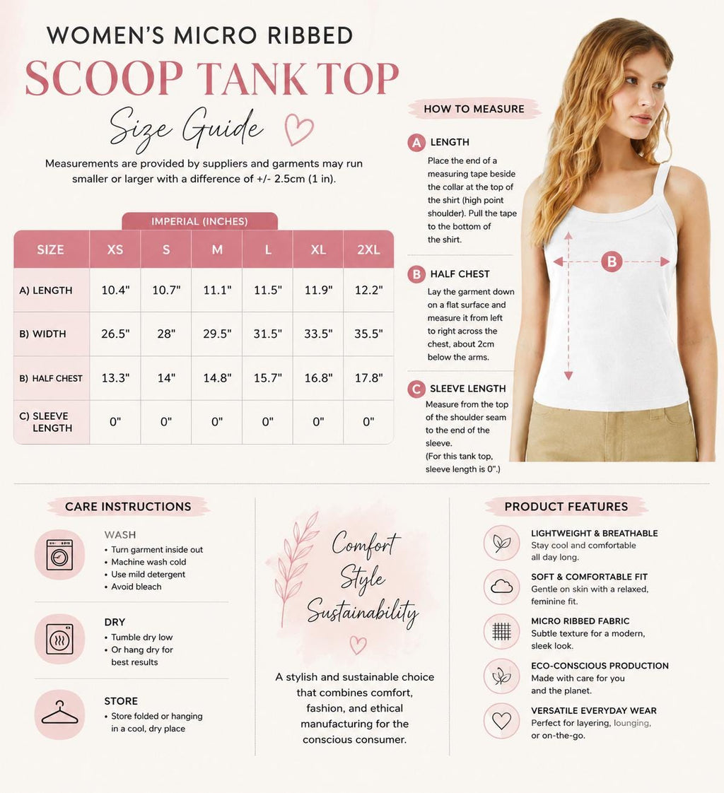 Sunflower Pixie Micro Ribbed Tank Top, Boho Floral Summer Tee, Sustainable Cotton Blend