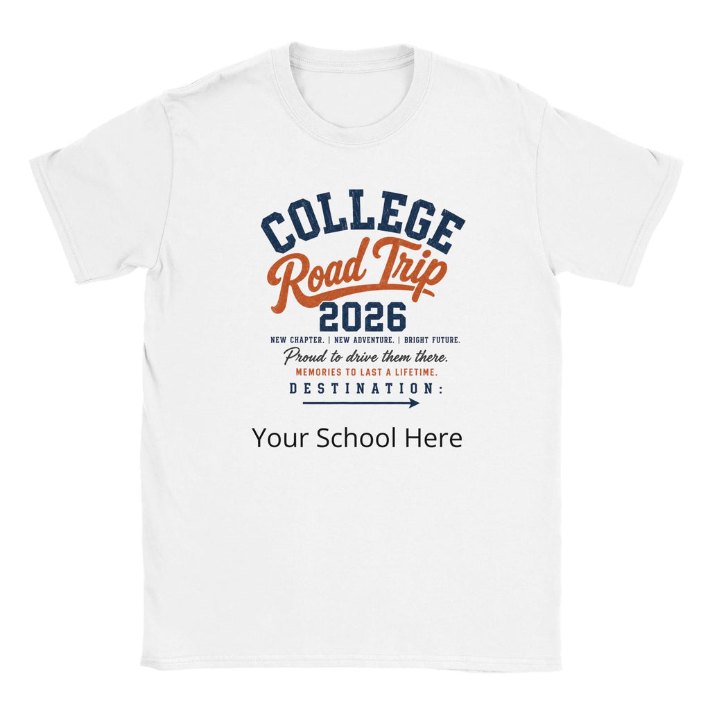 College Road Trip 2026 T-Shirt, Parent Move-In Day Tee, Dorm Adventure Apparel