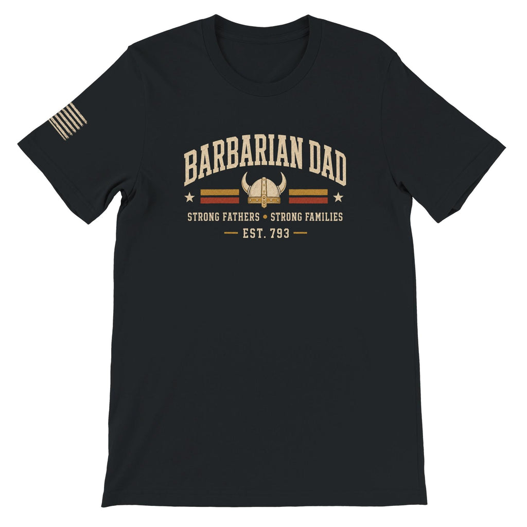 Barbarian Dad Retro T-Shirt, Vintage Style Graphic Tee, Father's Day Apparel