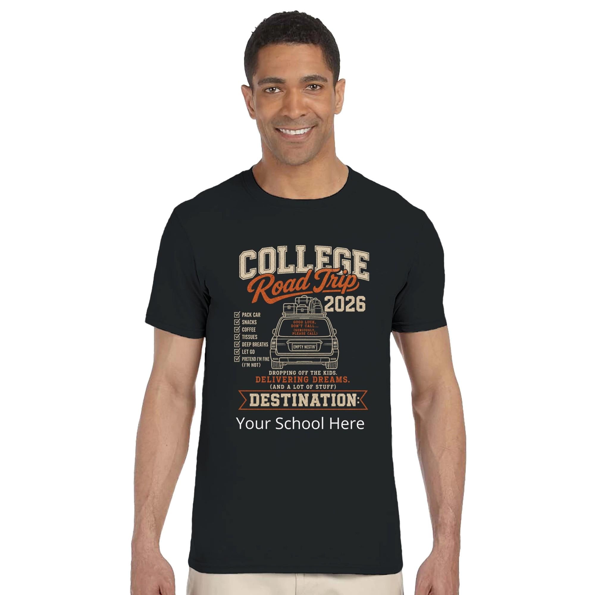 College Road Trip 2026 T-Shirt, Parent Move-In Day Tee, Dorm Adventure Apparel