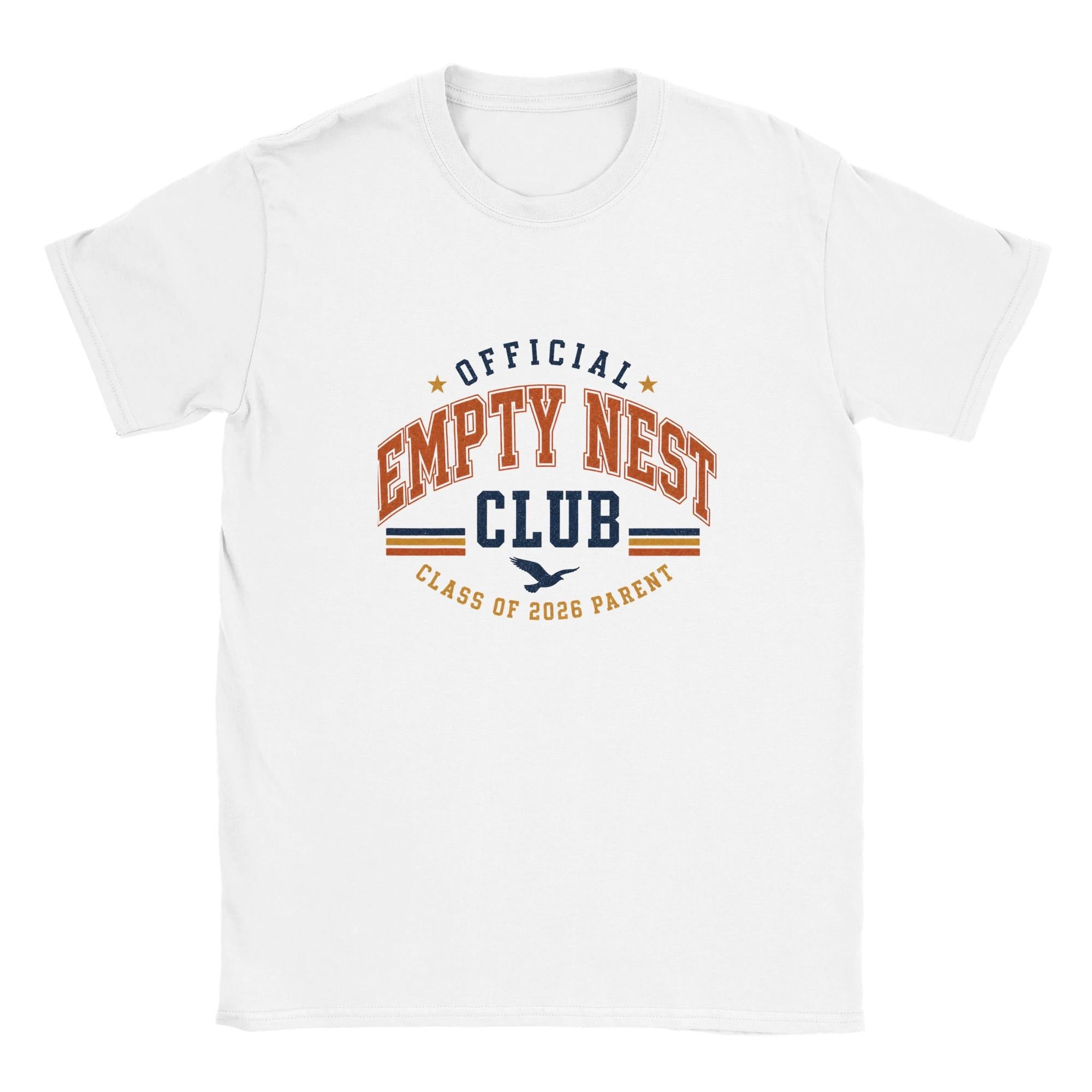 Empty Nest Club Class of 2026 Parent T-Shirt, Proud Mom Dad Tee