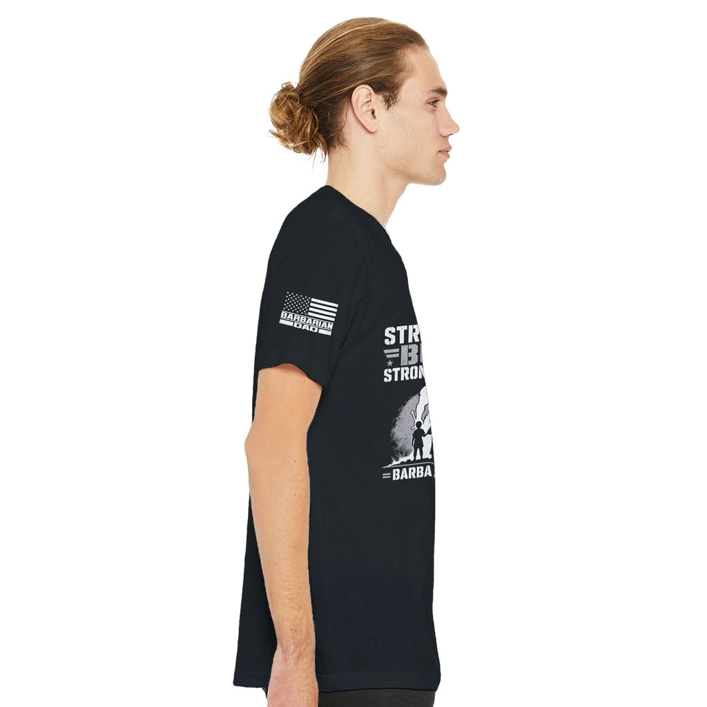Strong Men Build Strong Families T-Shirt | Fatherhood Leadership Tee