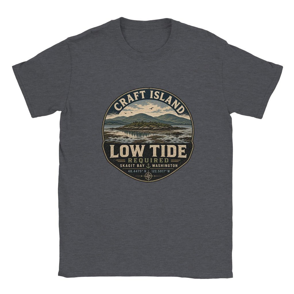 Craft Island Skagit Bay T-Shirt: Low Tide PNW Nature Apparel