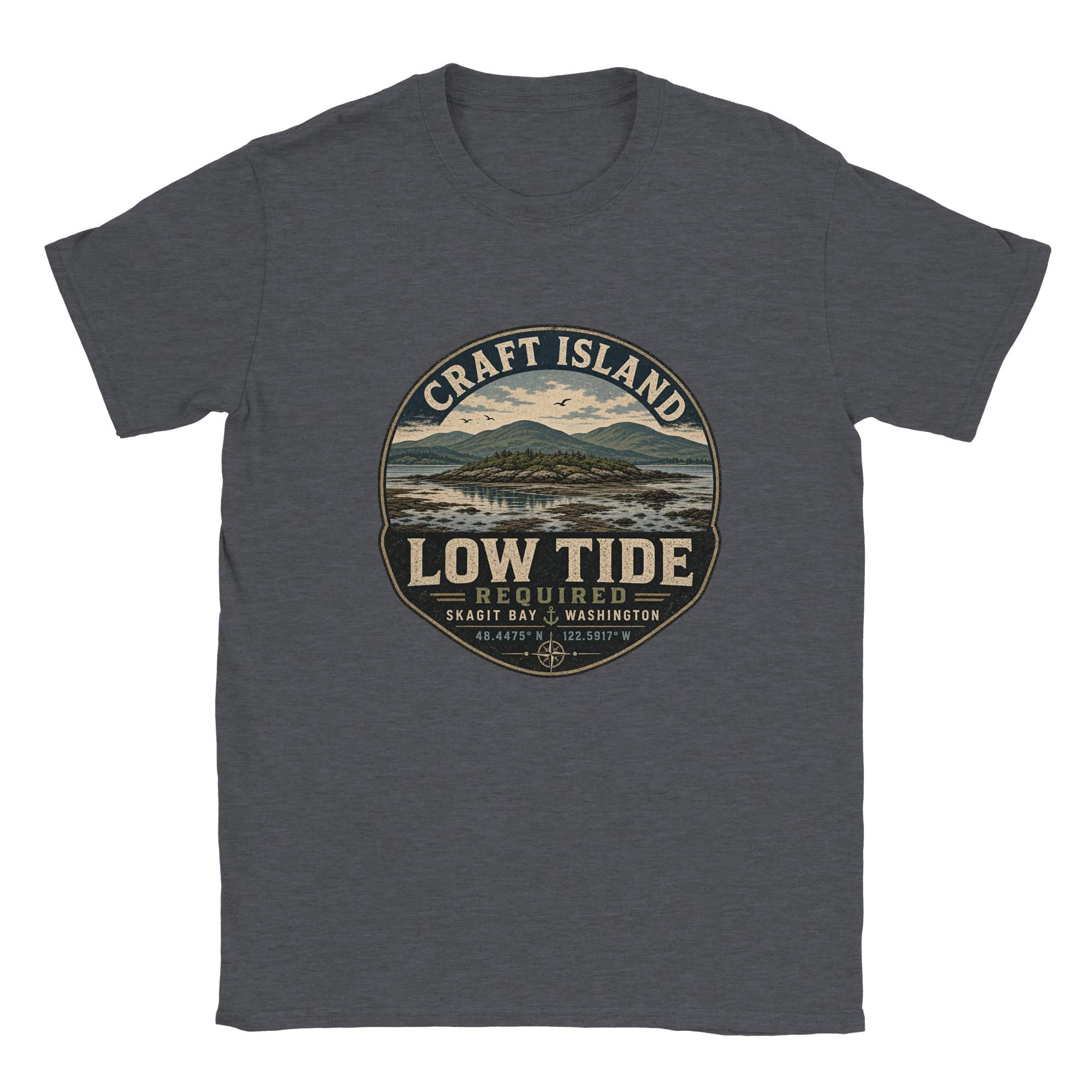 Craft Island Skagit Bay T-Shirt: Low Tide PNW Nature Apparel