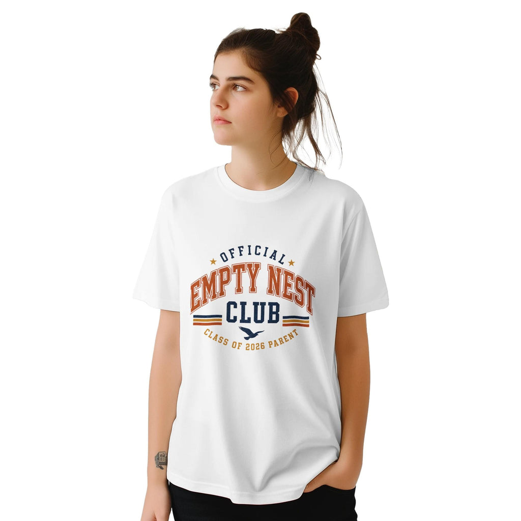 Empty Nest Club Class of 2026 Parent T-Shirt, Proud Mom Dad Tee