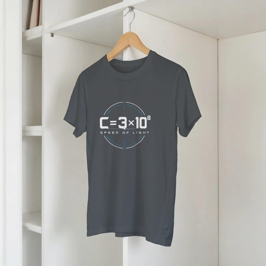 Speed of Light Formula T-Shirt, Physics Equation Tee, Science Nerd Apparel