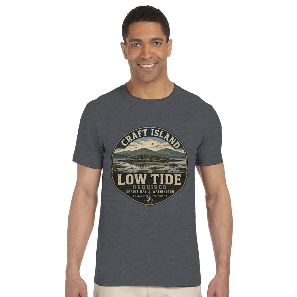 Craft Island Skagit Bay T-Shirt: Low Tide PNW Nature Apparel
