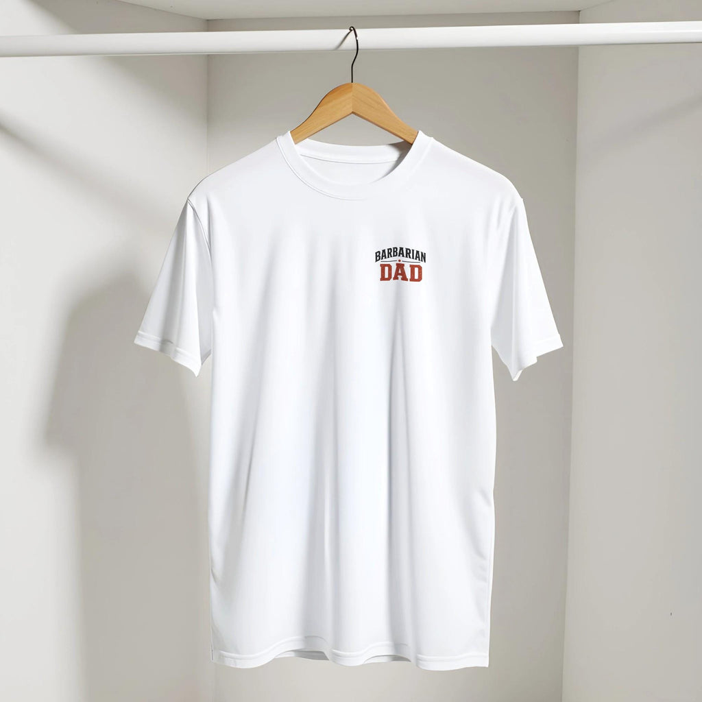 Barbarian Dad T-Shirt, Provide Protect Lead, Fatherhood Strength Apparel