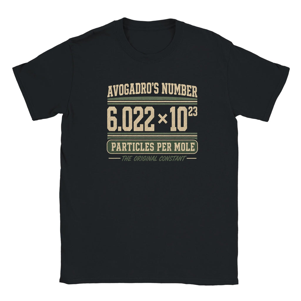 Avogadro's Number Chemistry T-Shirt, Distressed 70s Science Major Tee