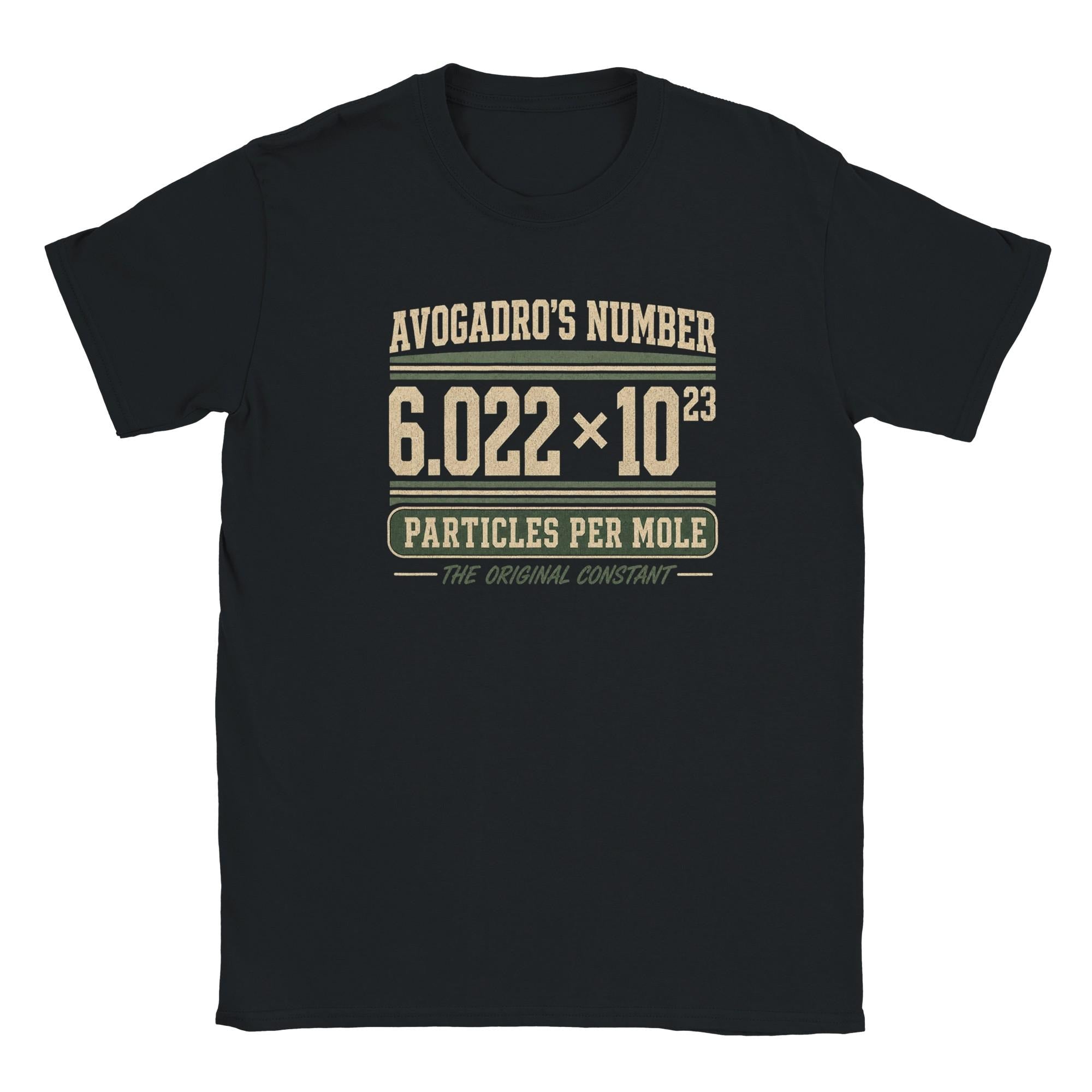 Avogadro's Number Chemistry T-Shirt, Distressed 70s Science Major Tee