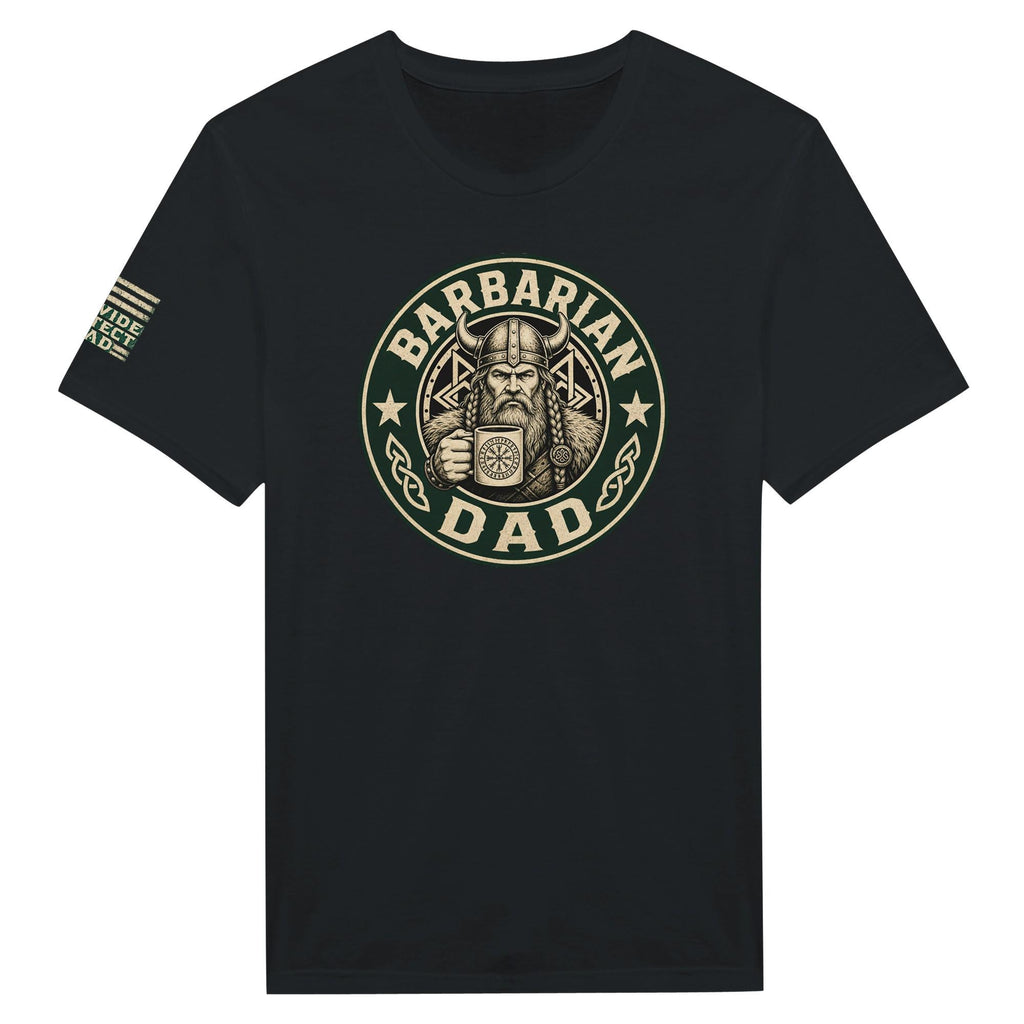 Barbarian Dad Starbucks Style T-Shirt – Coffee Lover Graphic Tee