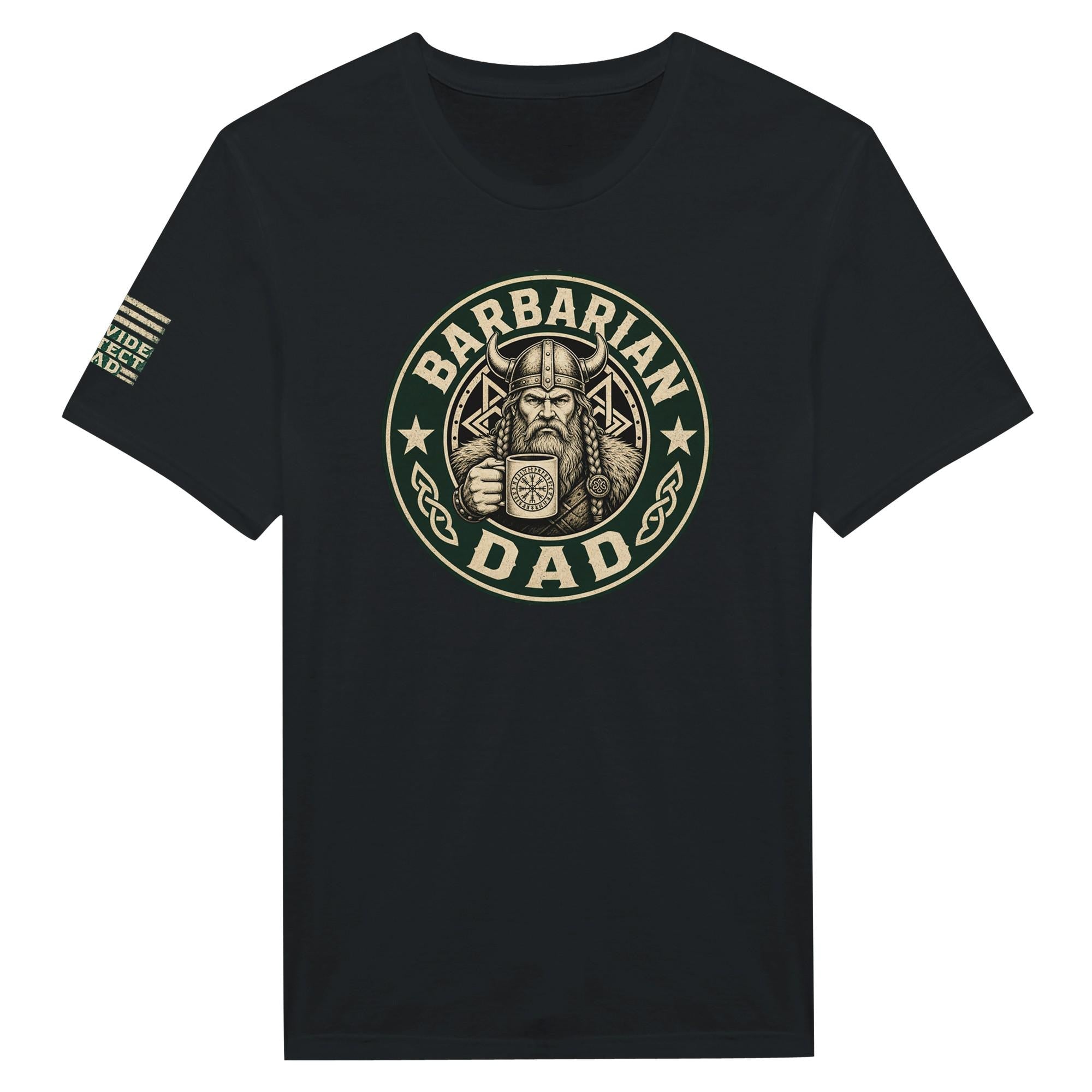 Barbarian Dad Starbucks Style T-Shirt – Coffee Lover Graphic Tee
