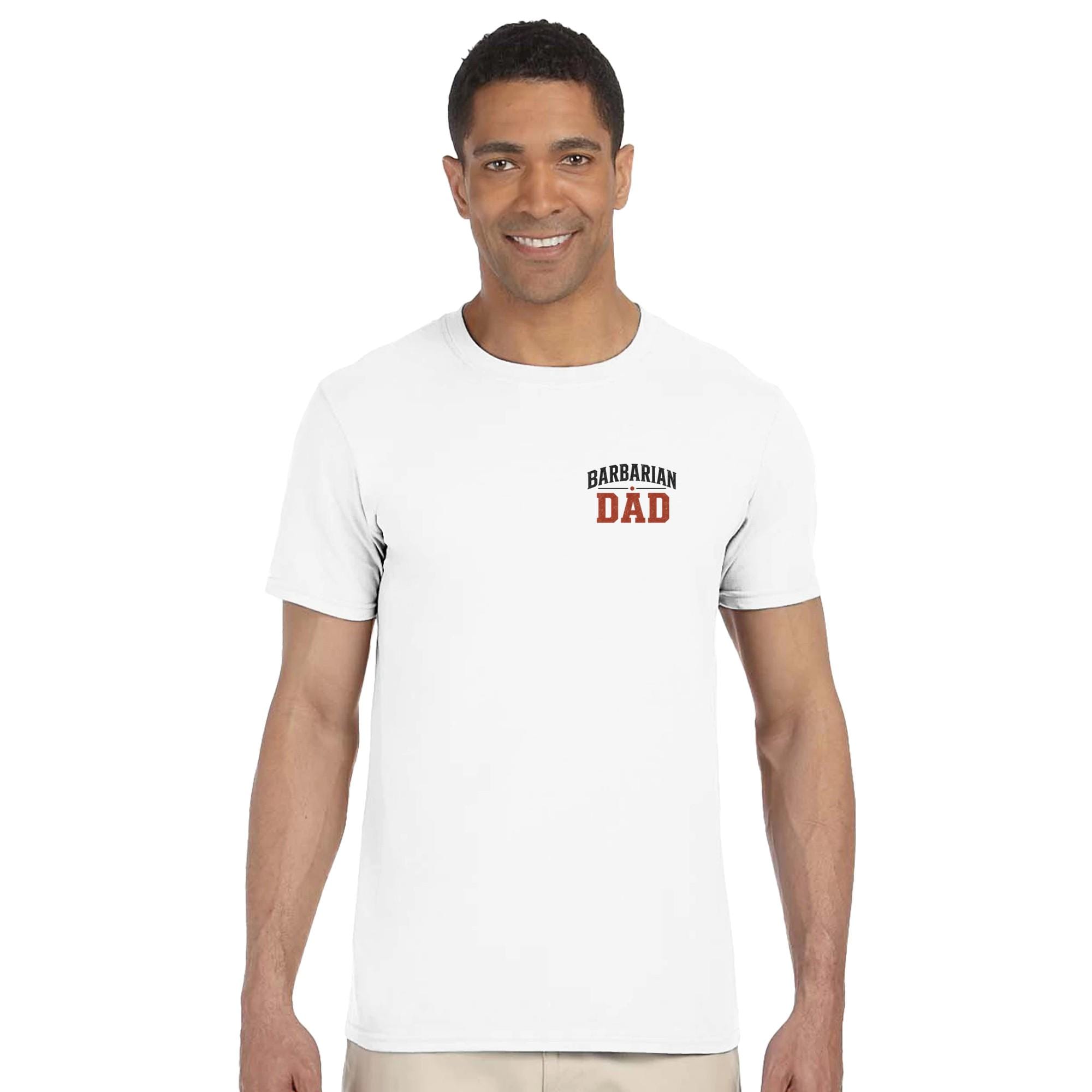 Barbarian Dad T-Shirt, Provide Protect Lead, Fatherhood Strength Apparel