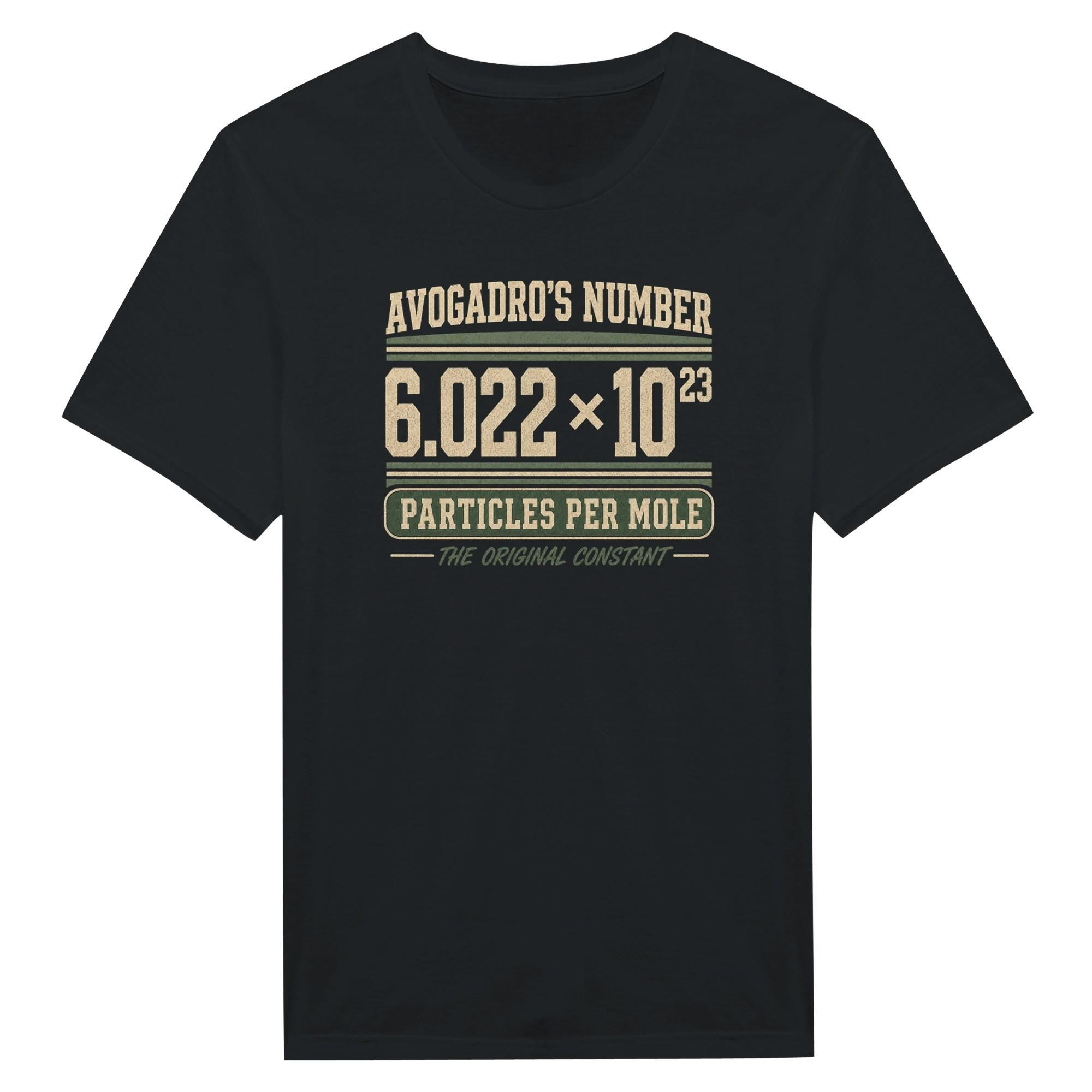 Avogadro's Number Chemistry T-Shirt, Distressed 70s Science Major Tee