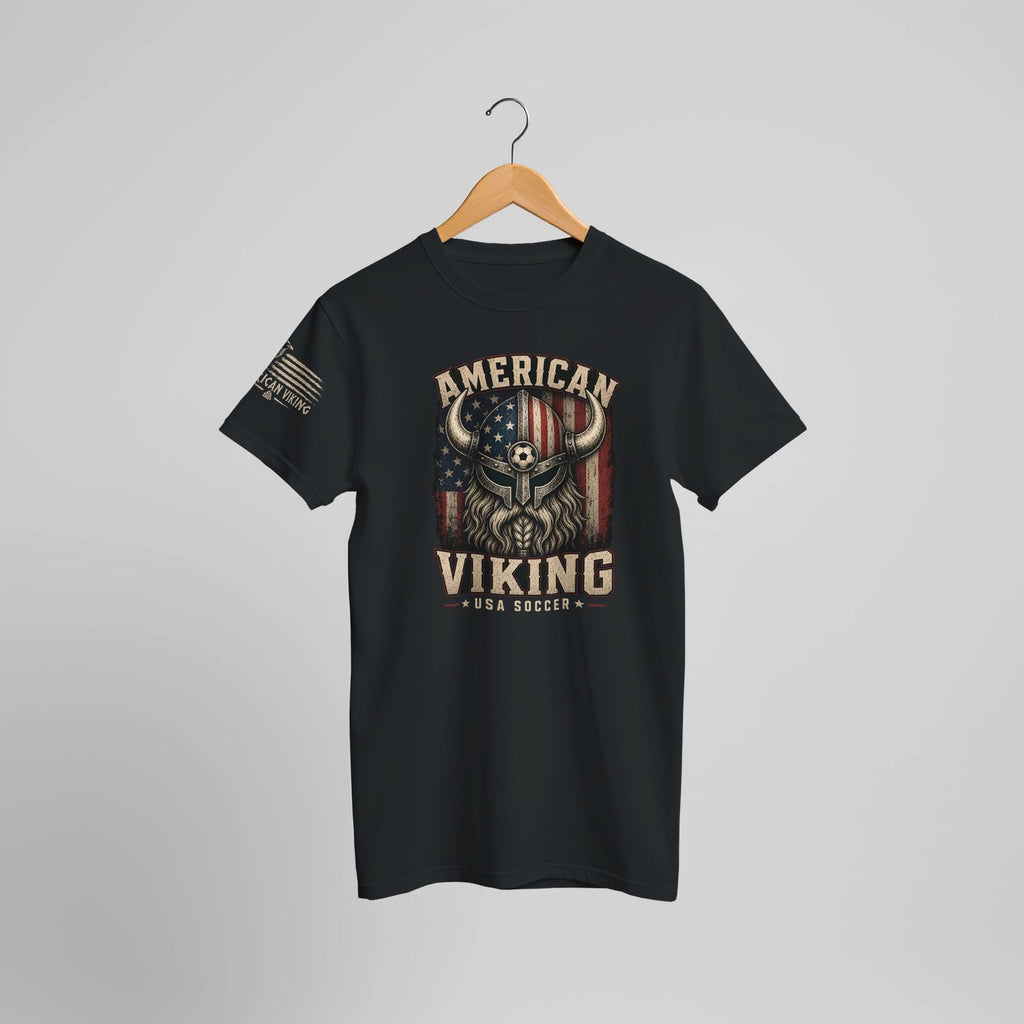 American Viking USA Soccer T-Shirt, Team Support Fan Tee