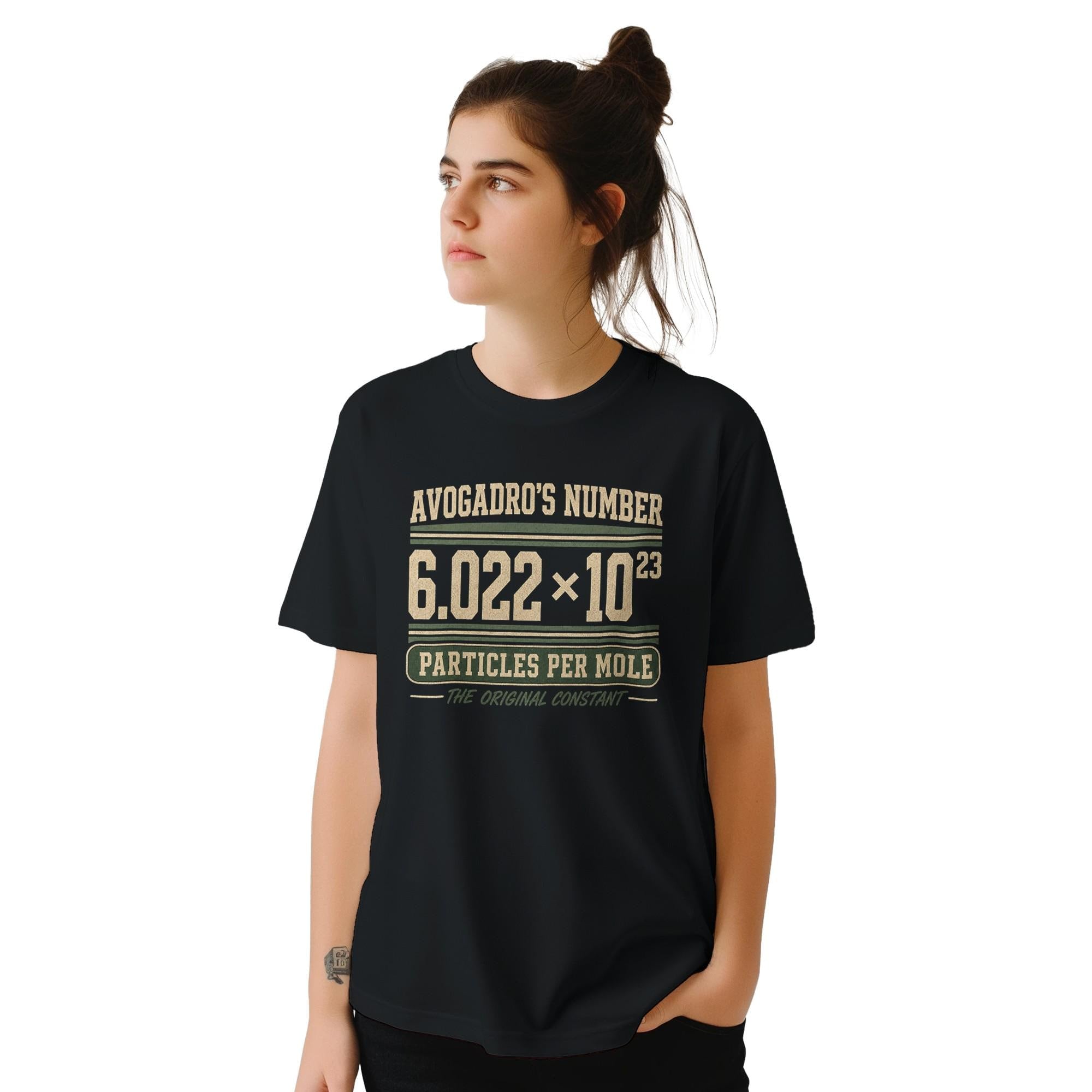 Avogadro's Number Chemistry T-Shirt, Distressed 70s Science Major Tee