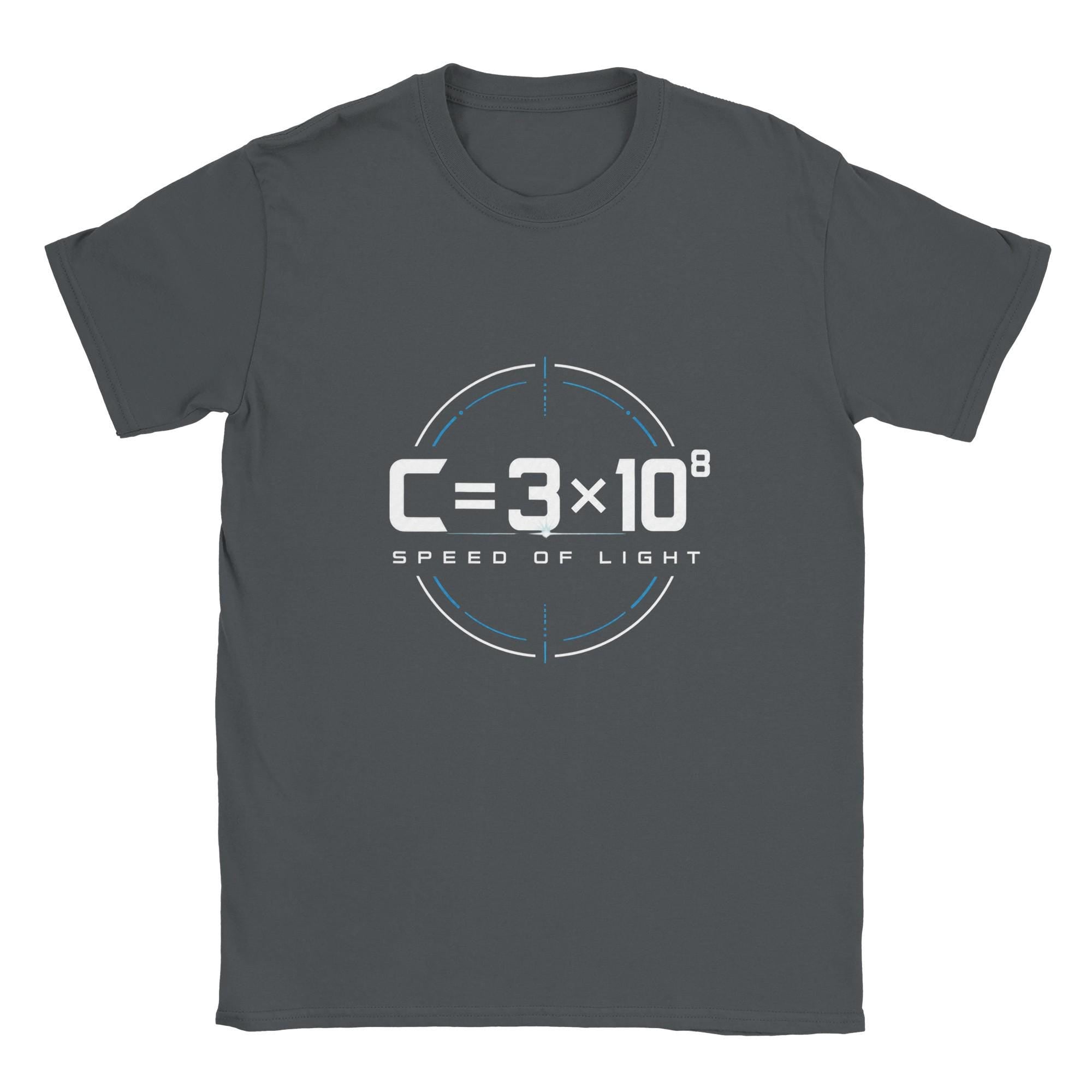 Speed of Light Formula T-Shirt, Physics Equation Tee, Science Nerd Apparel