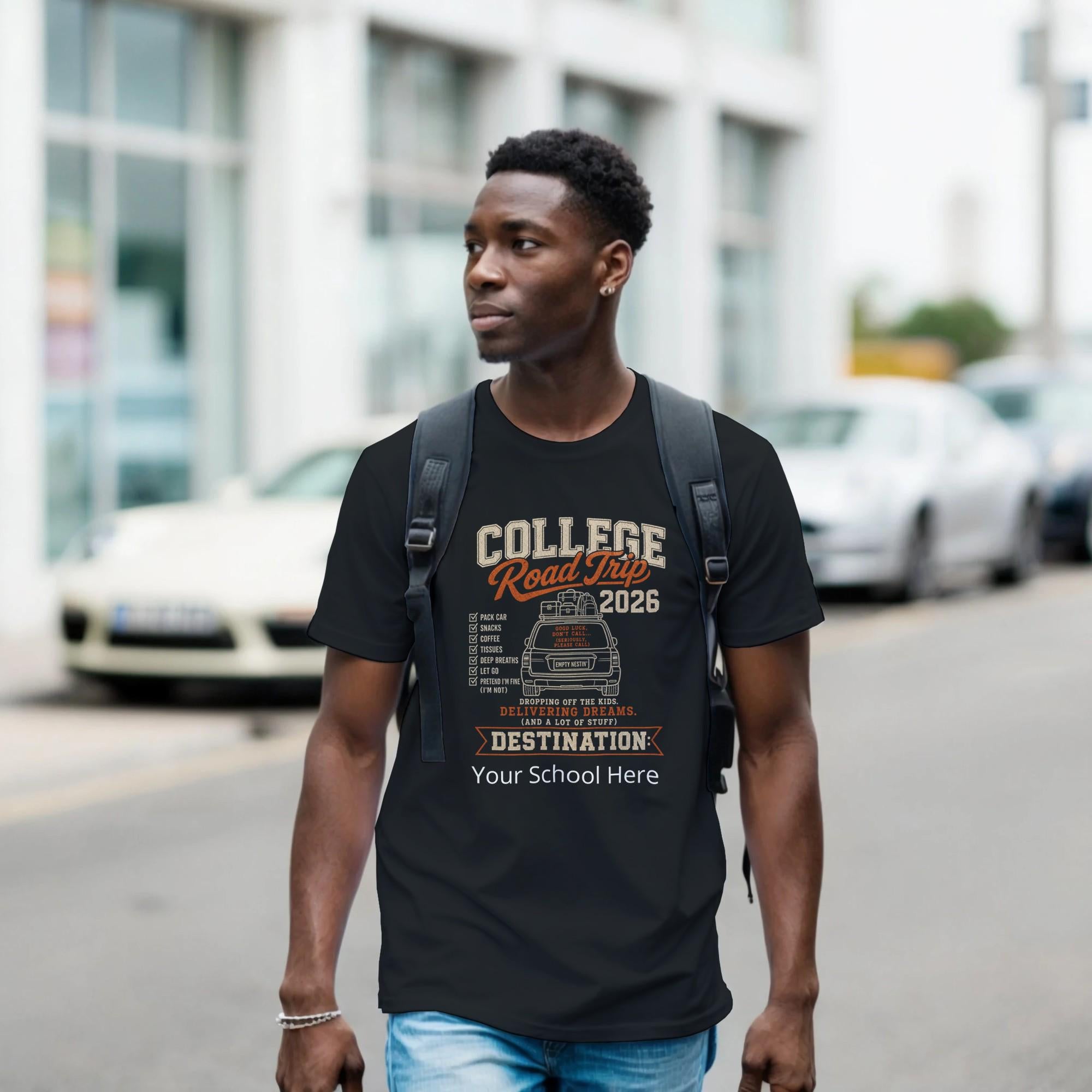 College Road Trip 2026 T-Shirt, Parent Move-In Day Tee, Dorm Adventure Apparel