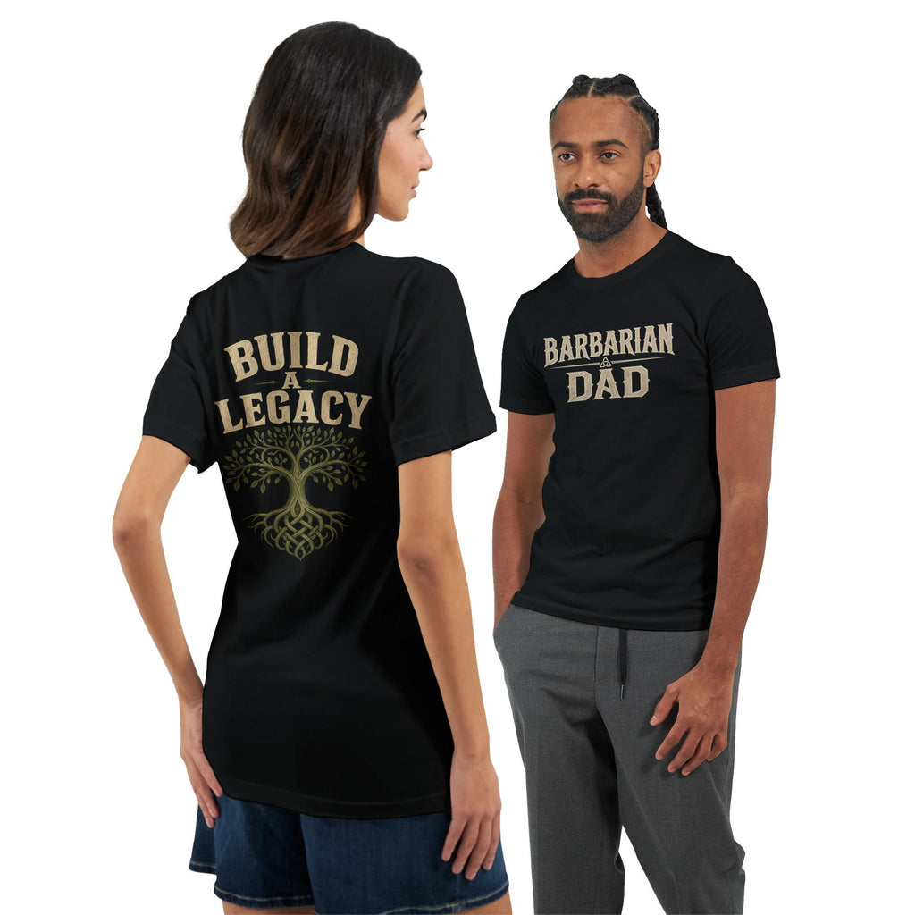 Barbarian Dad T-Shirt, Irish Tree of Life, Family Legacy Apparel