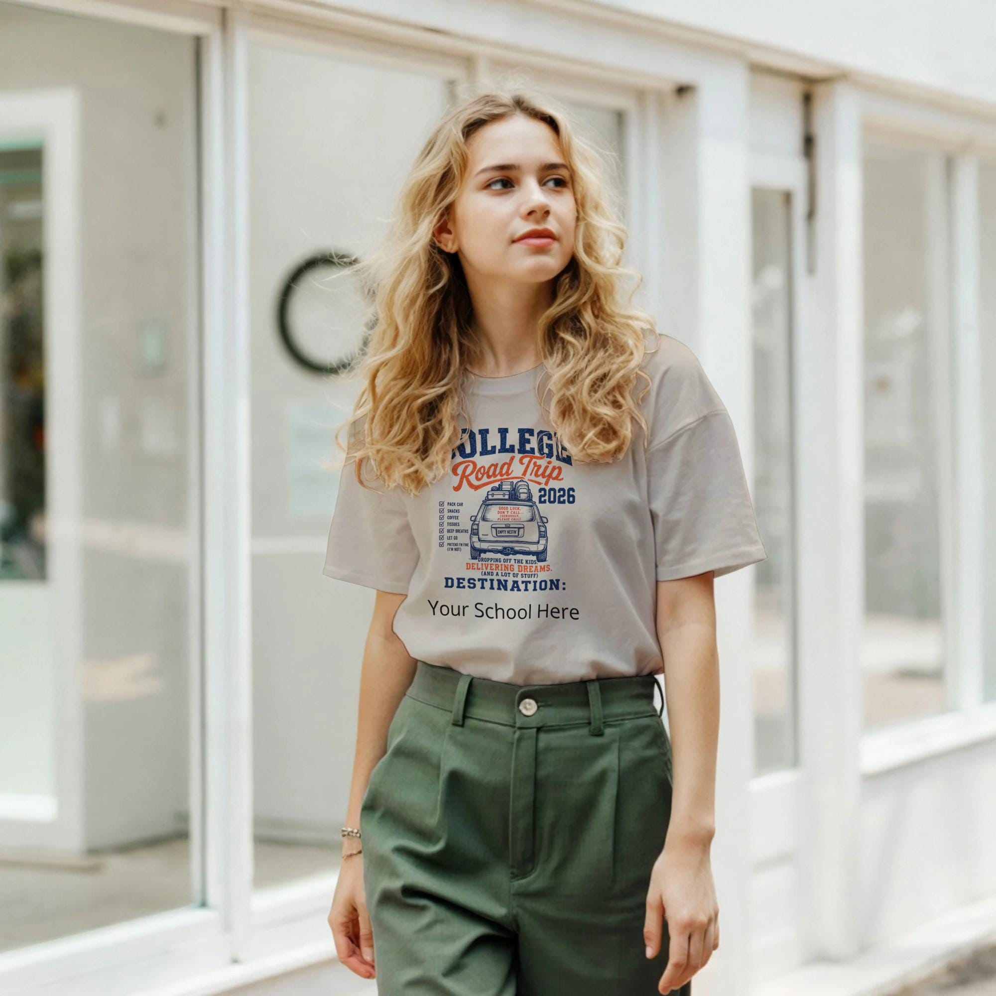 College Road Trip 2026 T-Shirt, Parent Move-In Day Tee, Dorm Adventure Apparel
