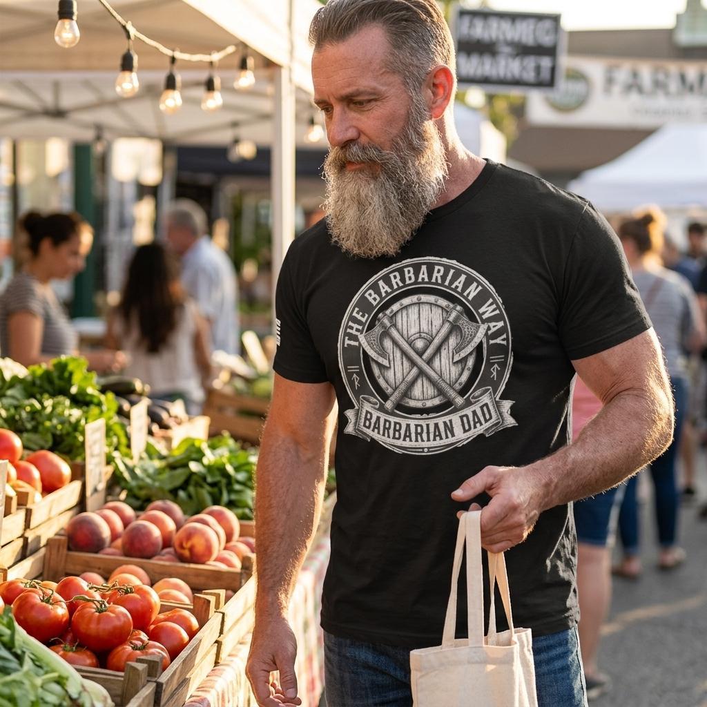 The Barbarian Way T-Shirt | Viking Inspired Men's Warrior Tee | Strength Honor Discipline