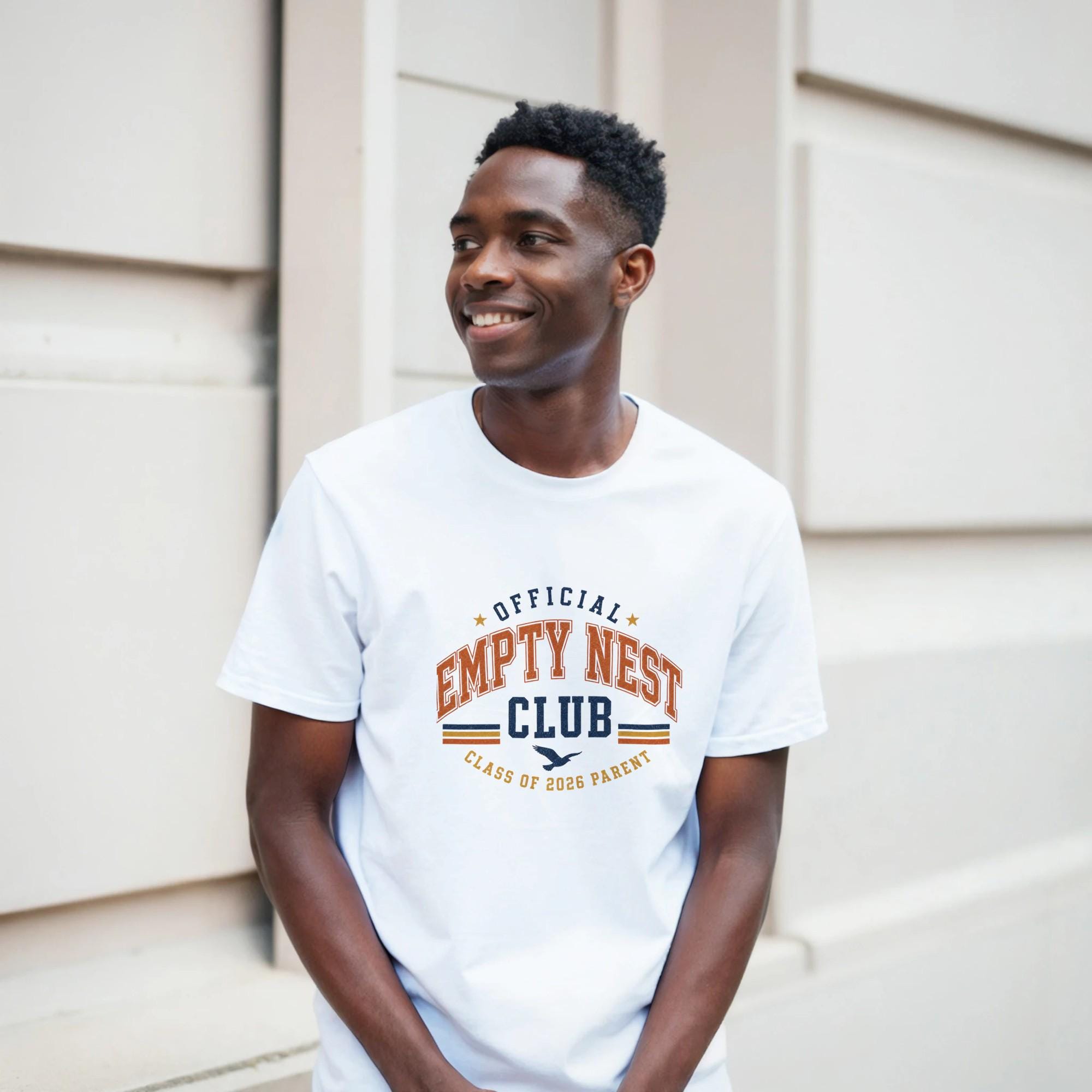 Empty Nest Club Class of 2026 Parent T-Shirt, Proud Mom Dad Tee