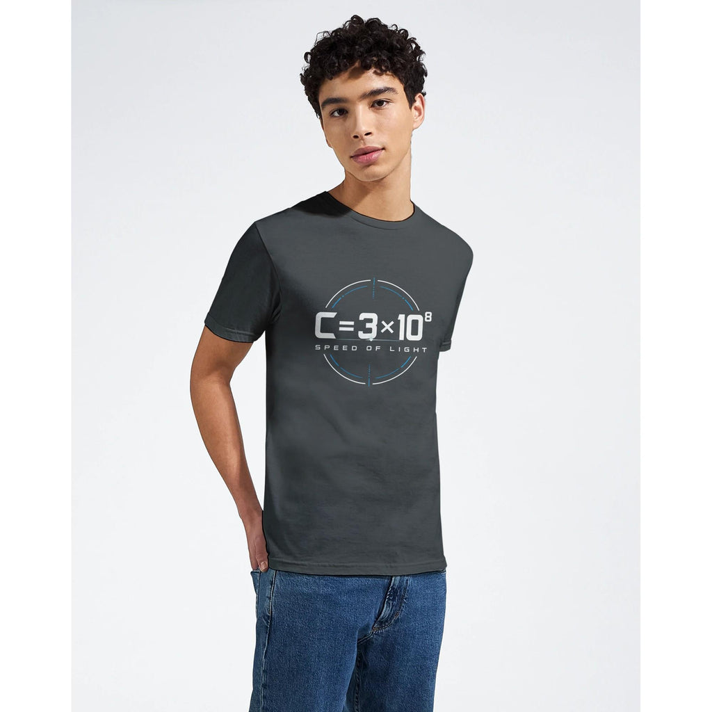 Speed of Light Formula T-Shirt, Physics Equation Tee, Science Nerd Apparel