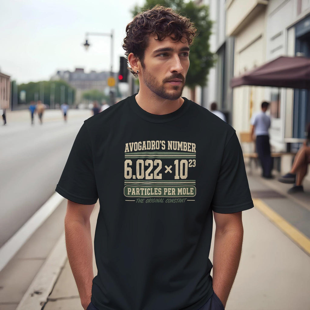 Avogadro's Number Chemistry T-Shirt, Distressed 70s Science Major Tee
