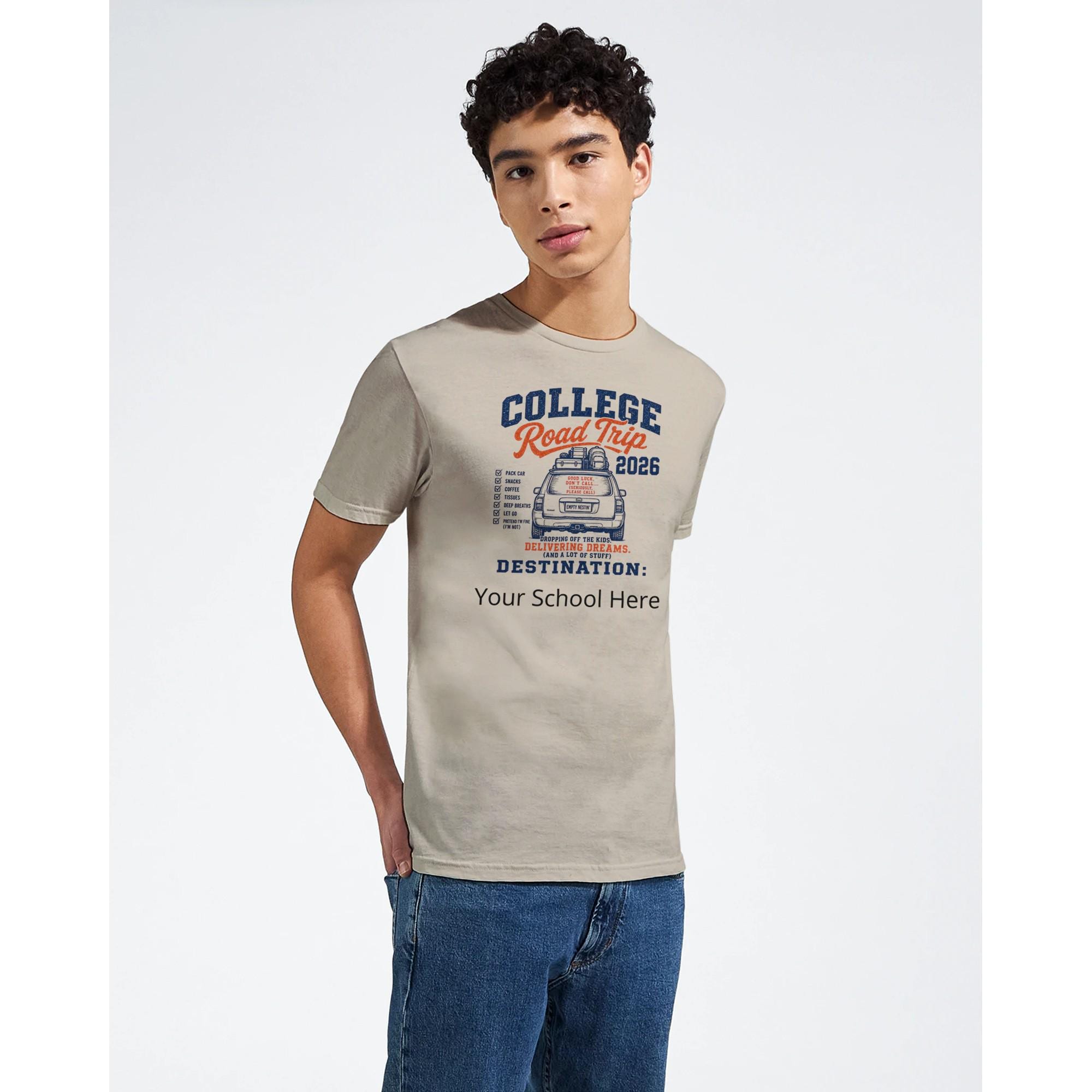 College Road Trip 2026 T-Shirt, Parent Move-In Day Tee, Dorm Adventure Apparel