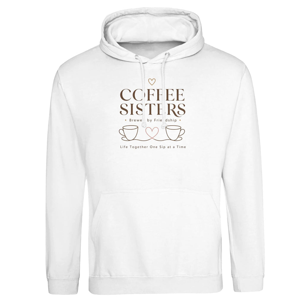 Coffee Sisters Hoodie, Retro Bestie Matching Sweatshirt, Vintage Caffeine Lover Top