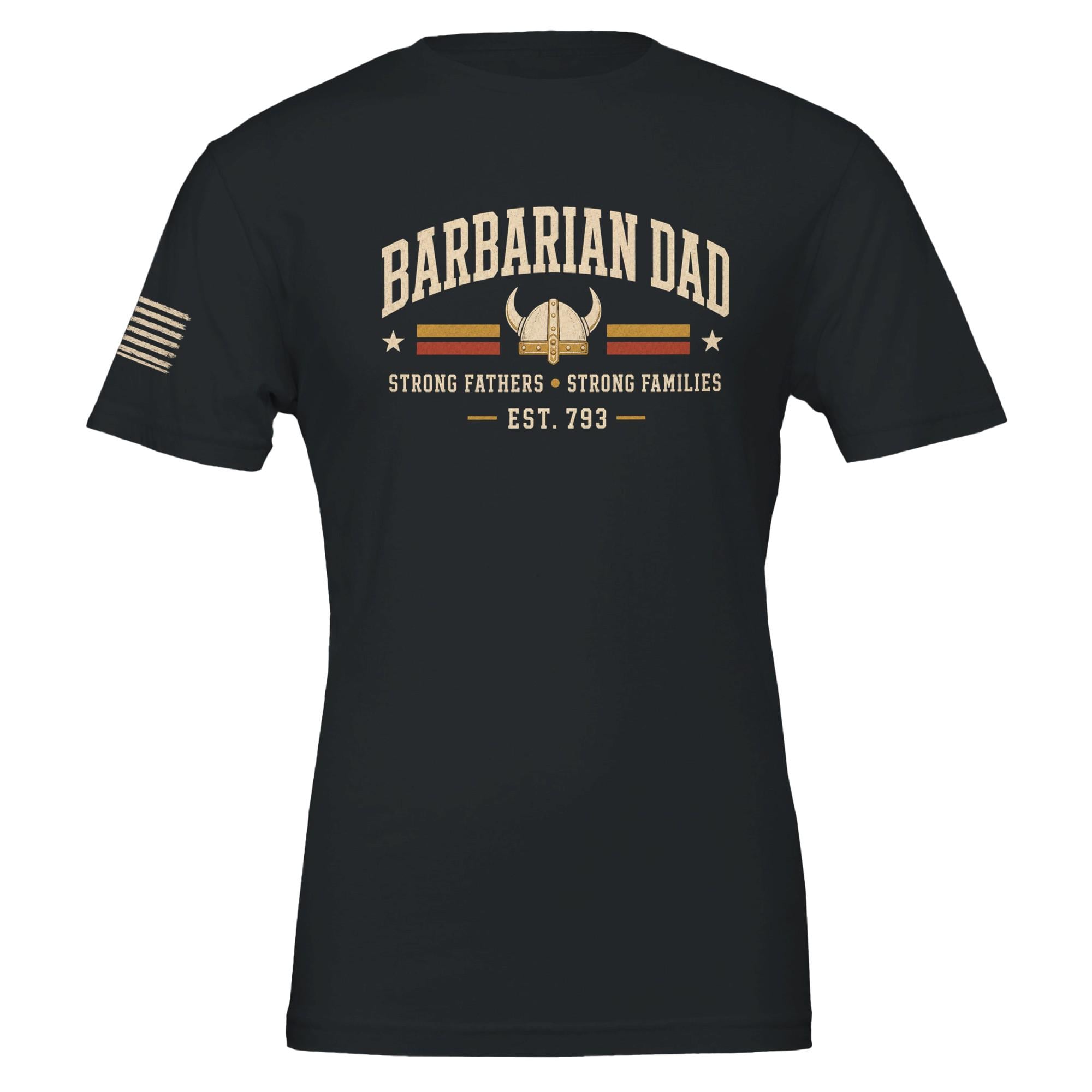 Barbarian Dad Retro T-Shirt, Vintage Style Graphic Tee, Father's Day Apparel
