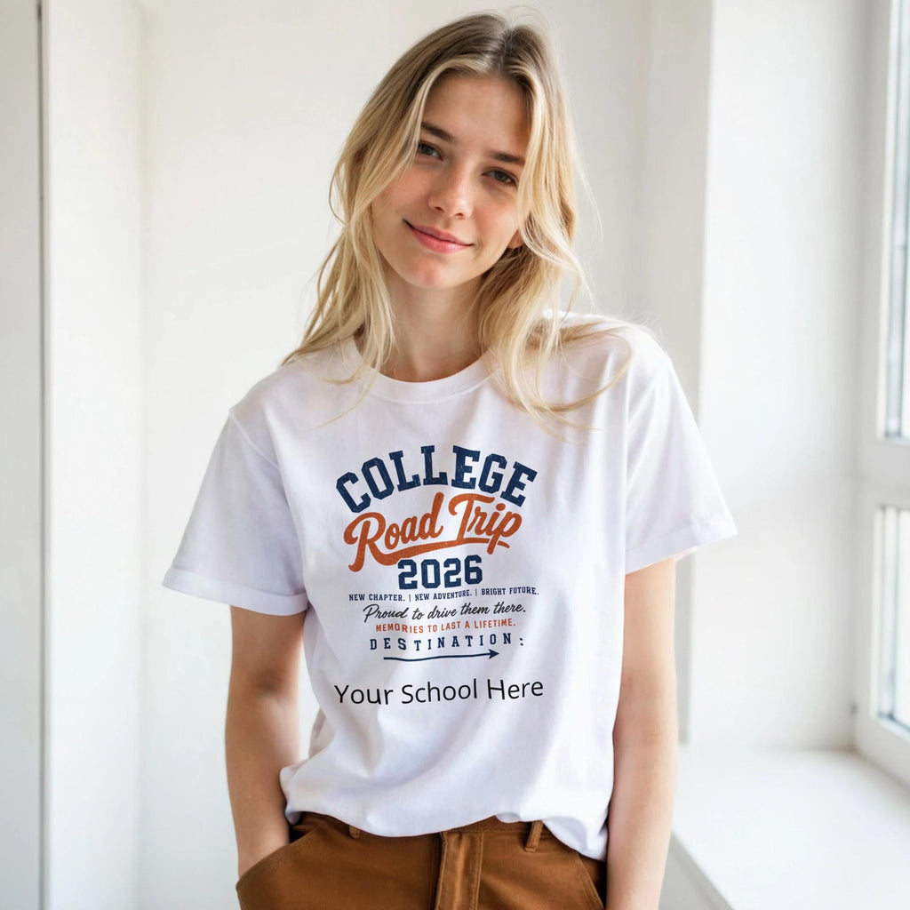 College Road Trip 2026 T-Shirt, Parent Move-In Day Tee, Dorm Adventure Apparel