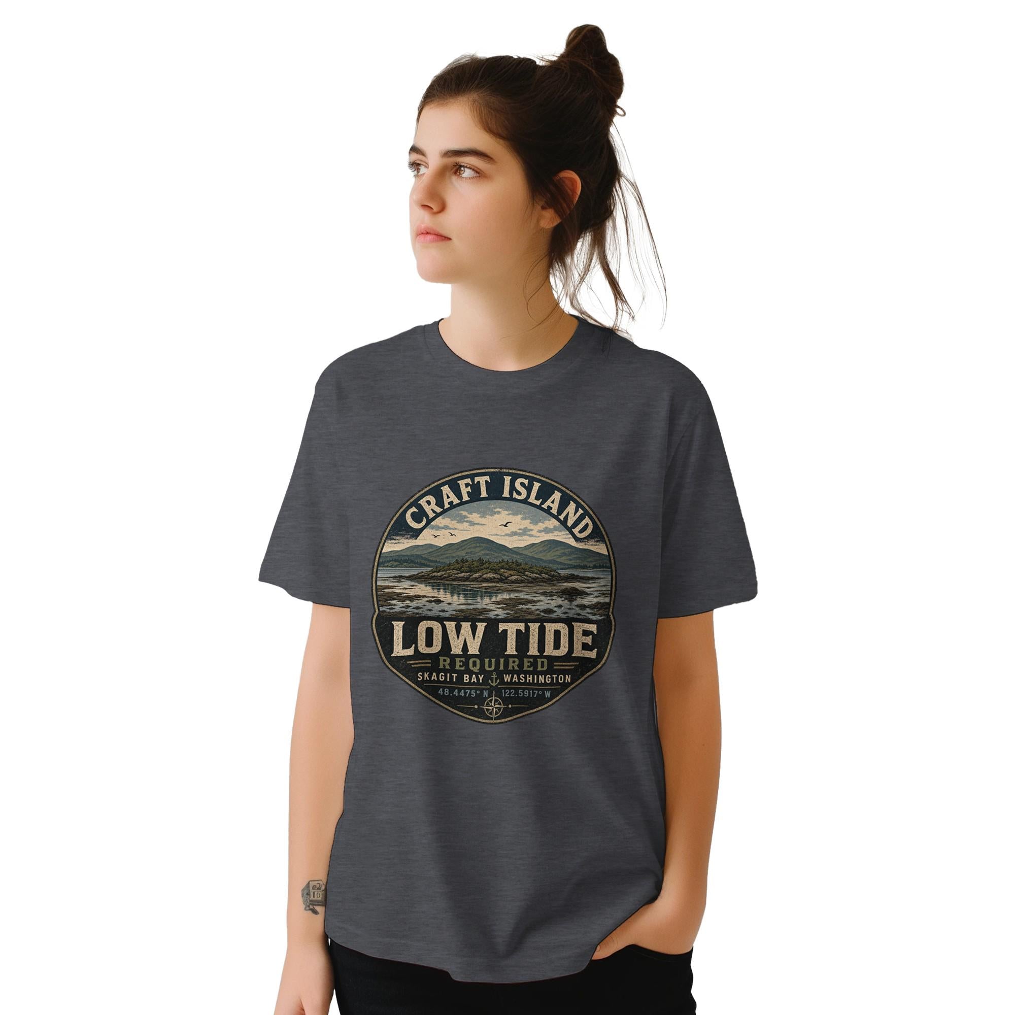 Craft Island Skagit Bay T-Shirt: Low Tide PNW Nature Apparel