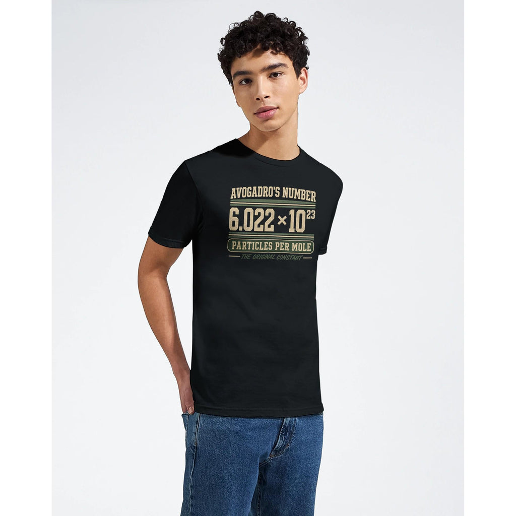 Avogadro's Number Chemistry T-Shirt, Distressed 70s Science Major Tee