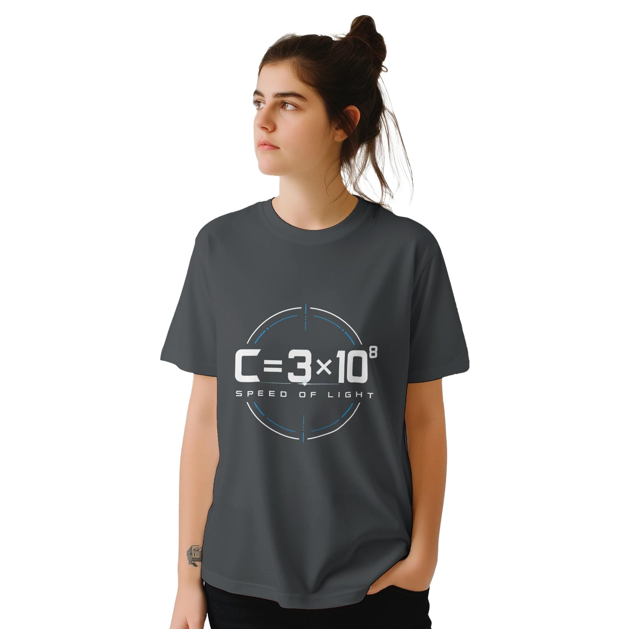 Speed of Light Formula T-Shirt, Physics Equation Tee, Science Nerd Apparel