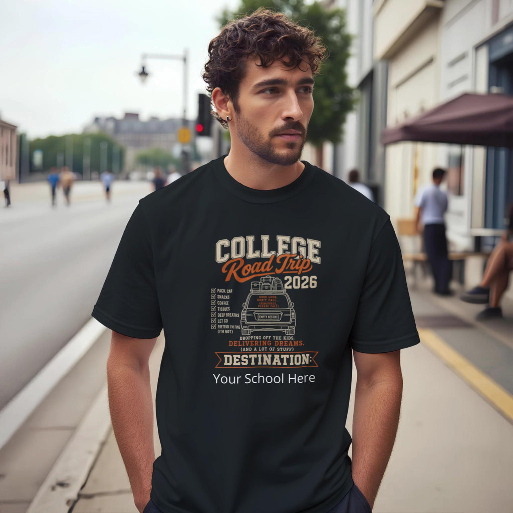 College Road Trip 2026 T-Shirt, Parent Move-In Day Tee, Dorm Adventure Apparel