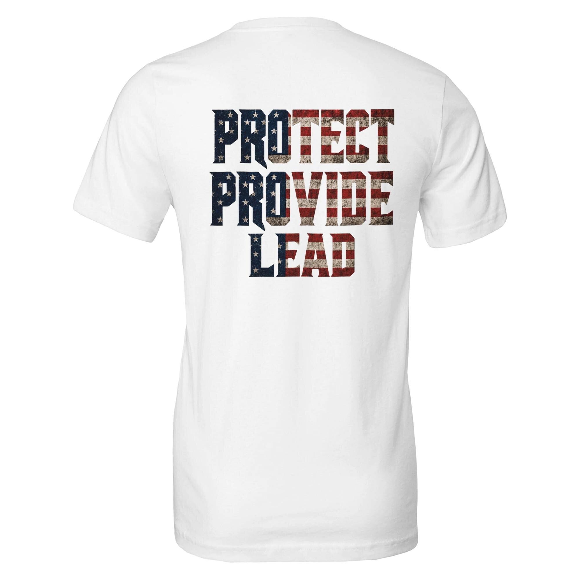 Barbarian Dad T-Shirt, Protect Provide Lead, USA Flag Tee
